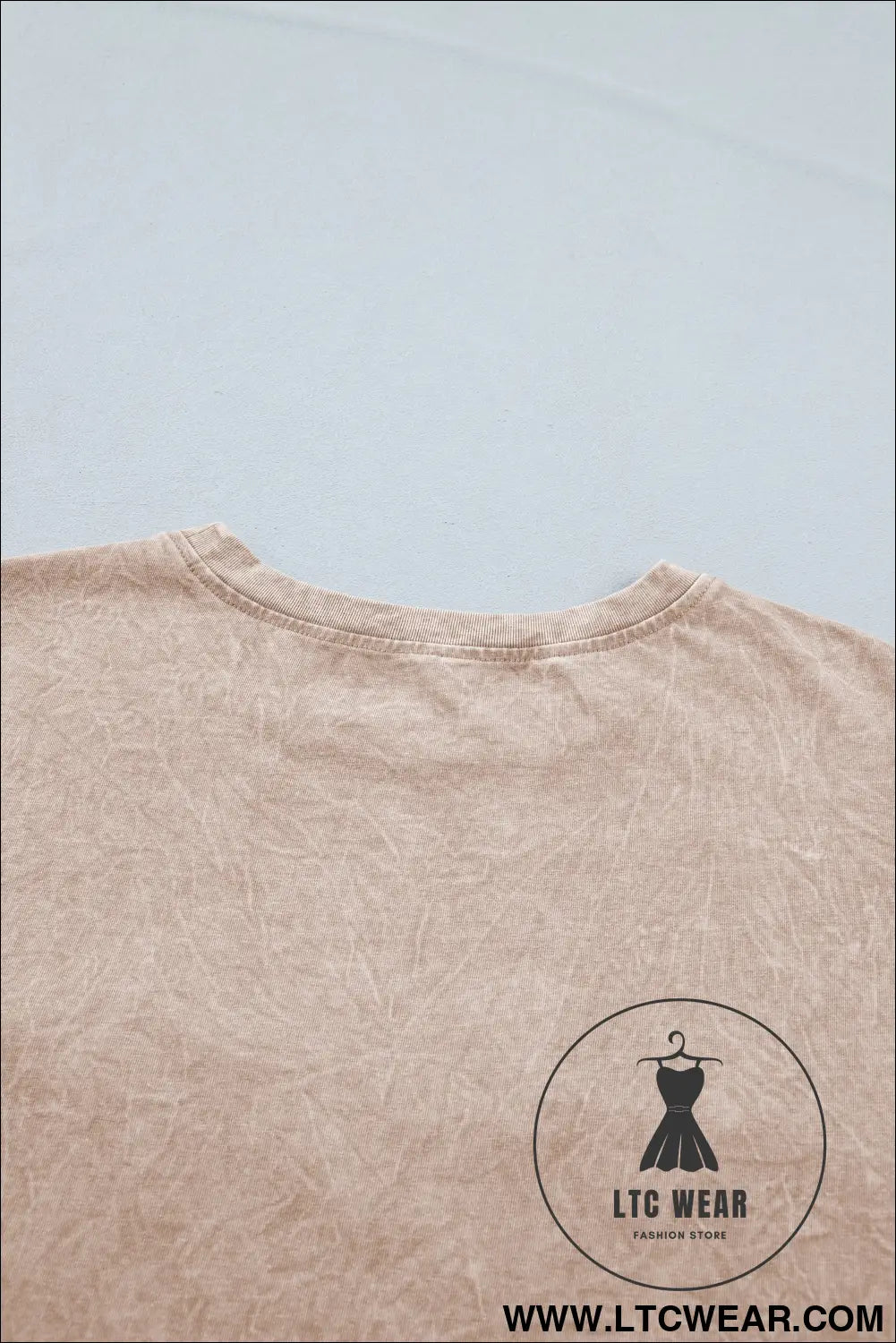 Casual saved by grace Mineral Washed Cotton T Shirt - L.T.C Wear Online Fashion Store