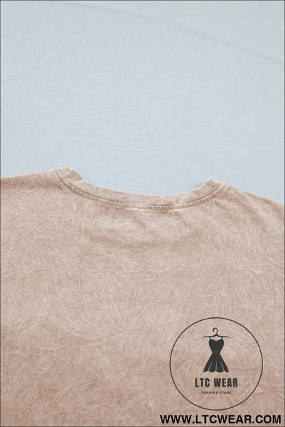 Casual saved by grace Mineral Washed Cotton T Shirt - L.T.C Wear Online Fashion Store