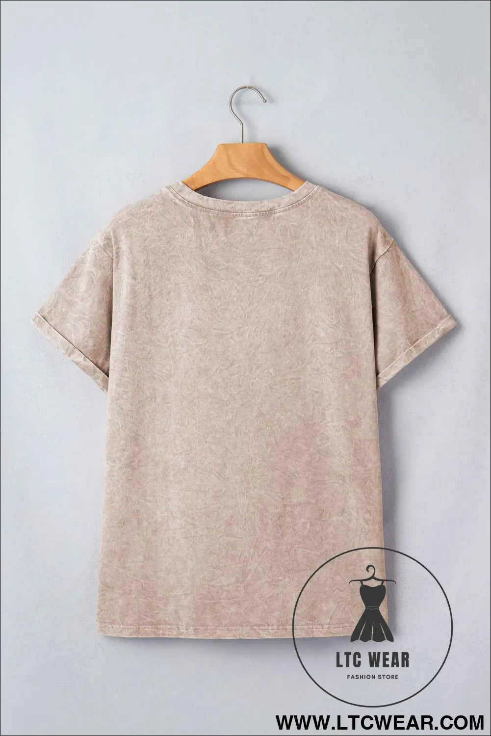 Casual saved by grace Mineral Washed Cotton T Shirt