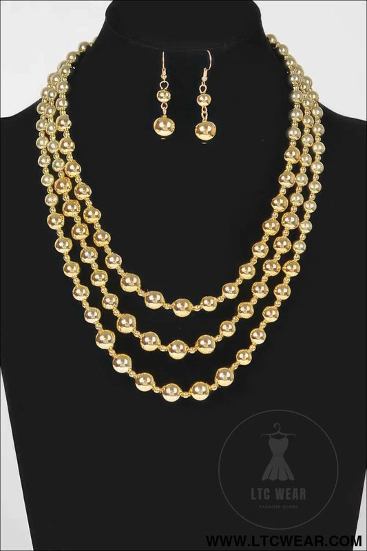 Ccb Ball Necklace Set