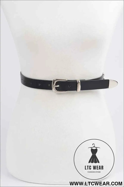 Chain Faux Leather Belt