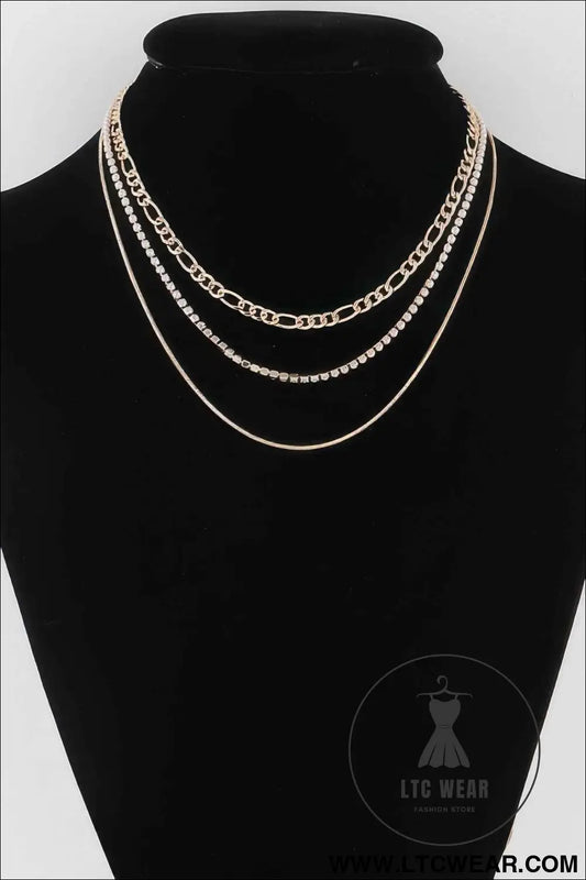 Chain N Bead Necklace