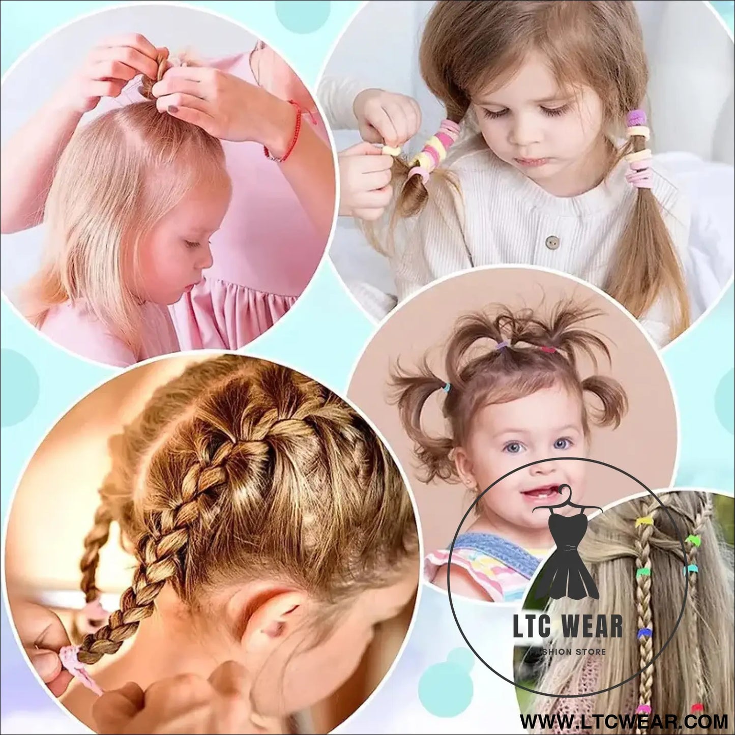 Charming Princess Hair Clip Set for Little Girls - L.T.C Wear Online Fashion Store
