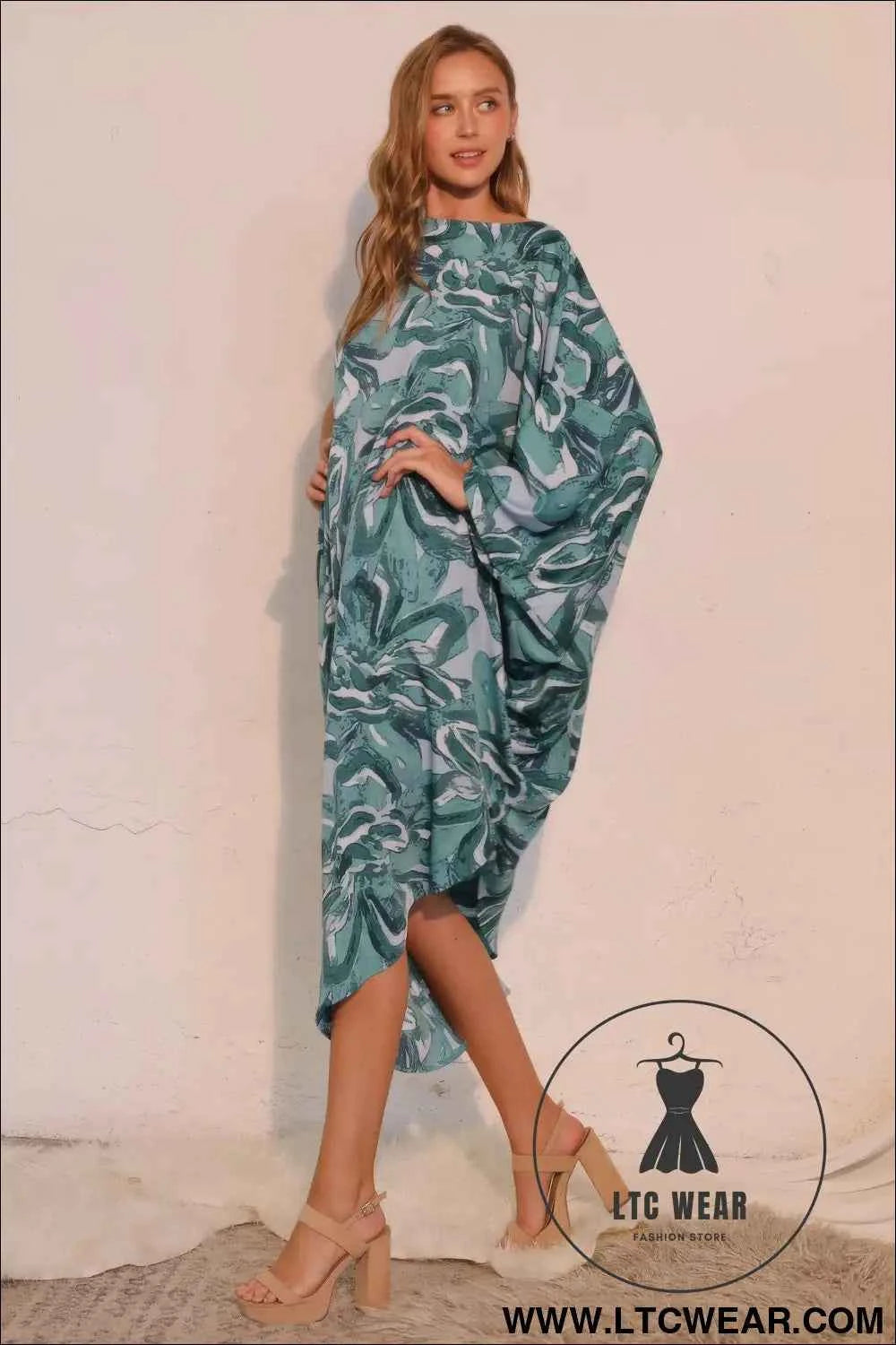 Chasing Petals One Sleeve Dress