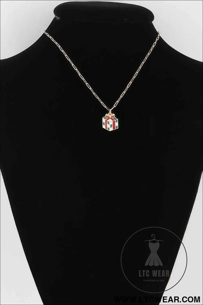Checker Gift Chain Necklace