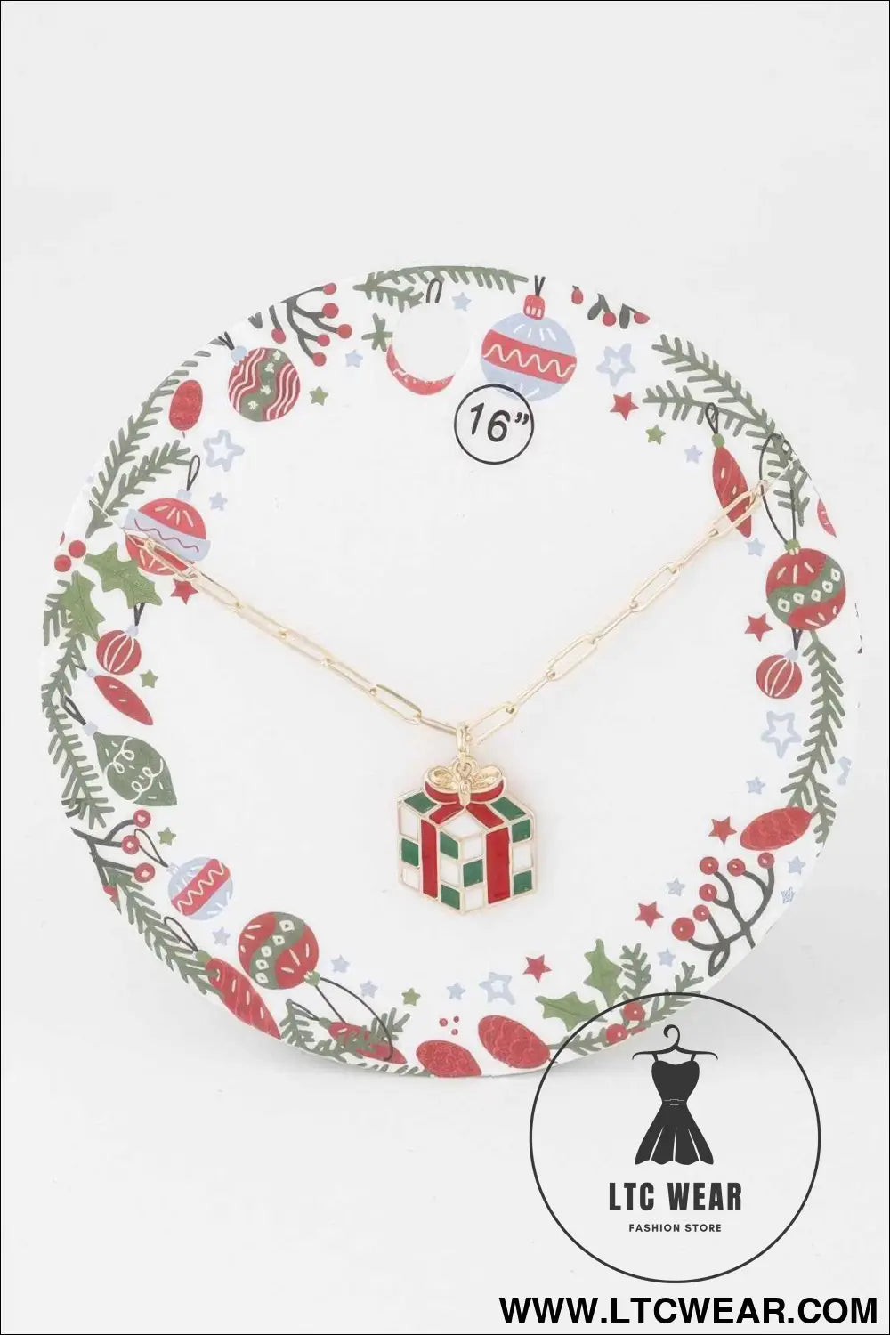 Checker Gift Chain Necklace