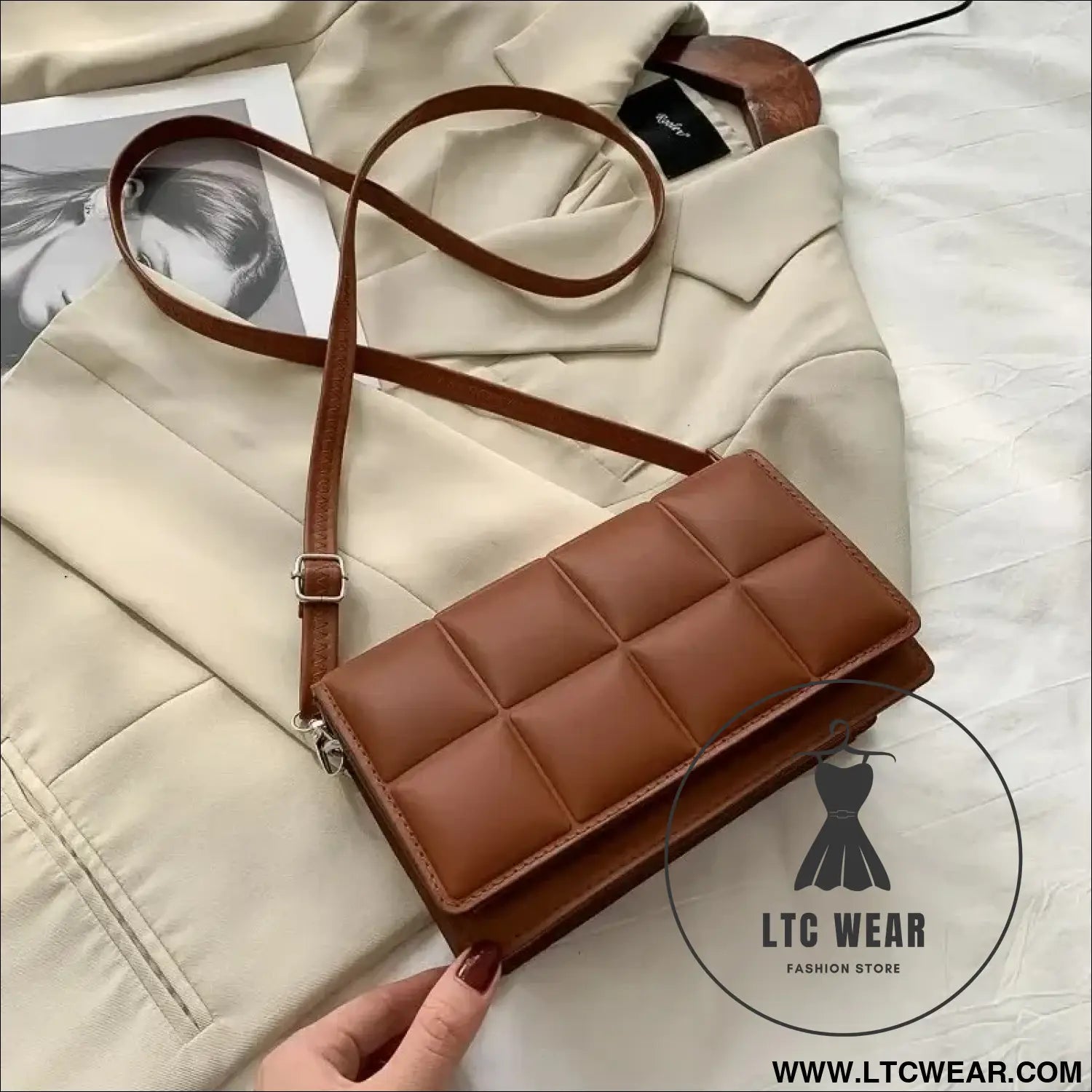 Chic 2025 Designer Women's PU Leather Crossbody Bag - L.T.C Wear Online Fashion Store
