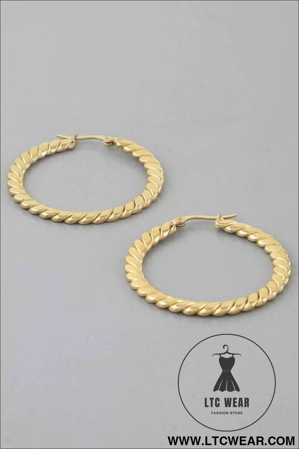 Chic Twisted Hoop Earrings