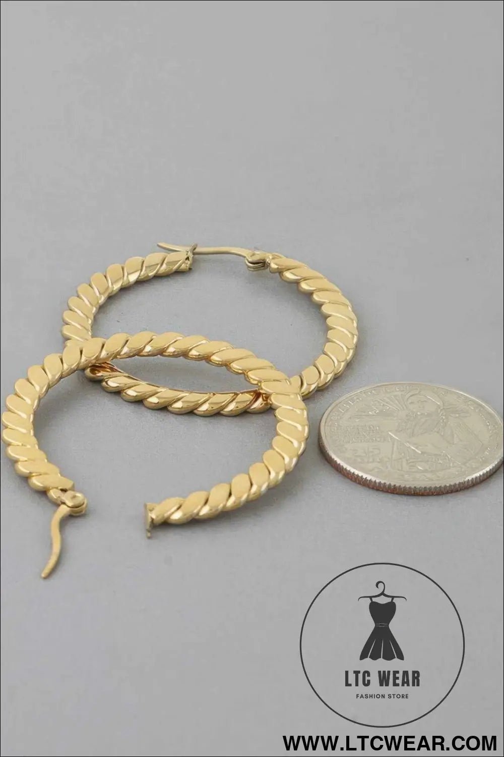 Chic Twisted Hoop Earrings