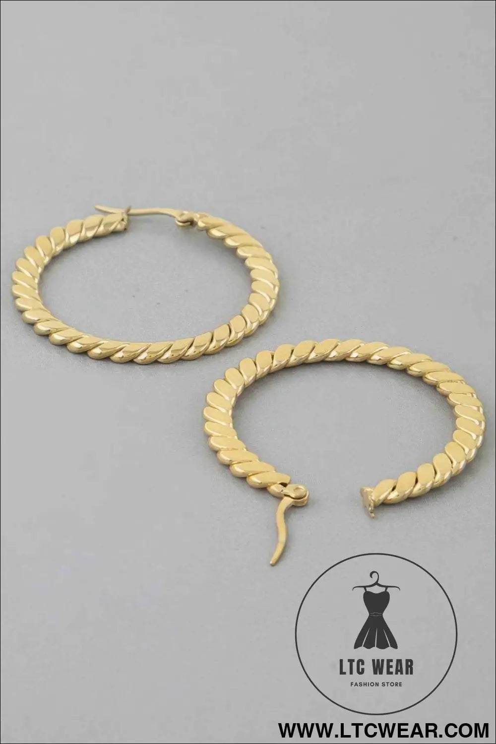Chic Twisted Hoop Earrings