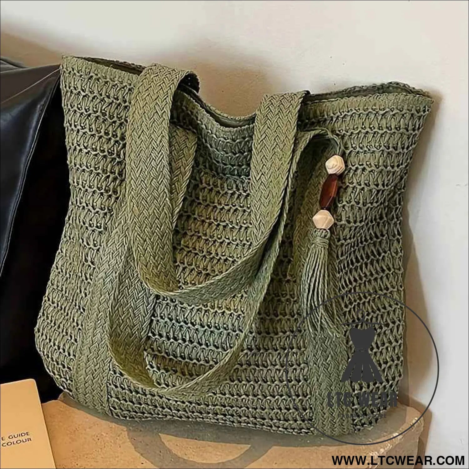 Chic Woven Fringe Tote Large Versatile Shoulder Bag for Summer
