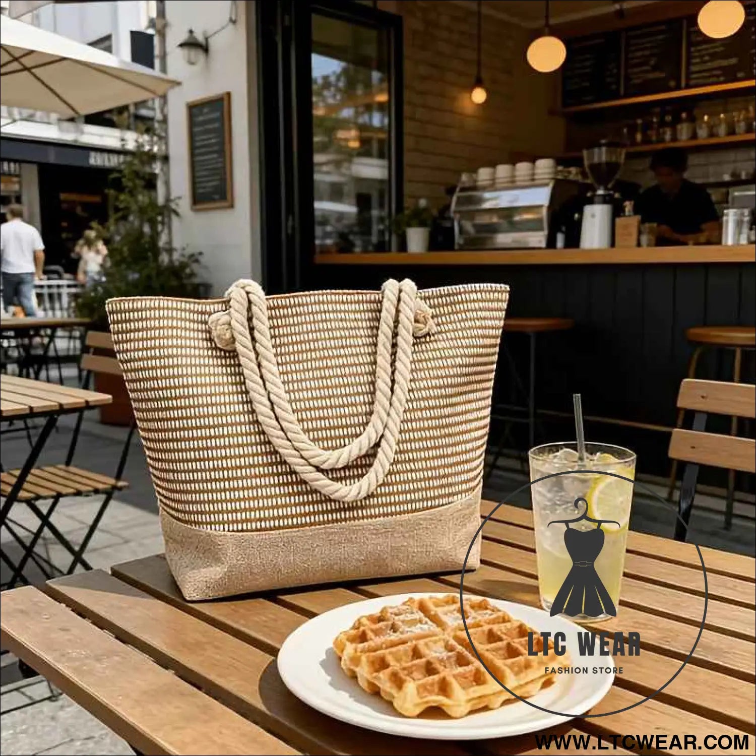 Chic Woven Straw Tote Large Versatile Beach  Travel Bag