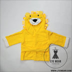 Children’s cardigan hooded animal bathrobe baby home clothes cotton towel material baby absorbent bath towel - little