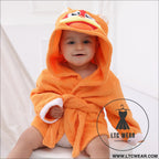 Children’s cardigan hooded animal bathrobe baby home clothes cotton towel material baby absorbent bath towel - new