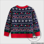 Children’s cartoon christmas dinosaur pullover sweater