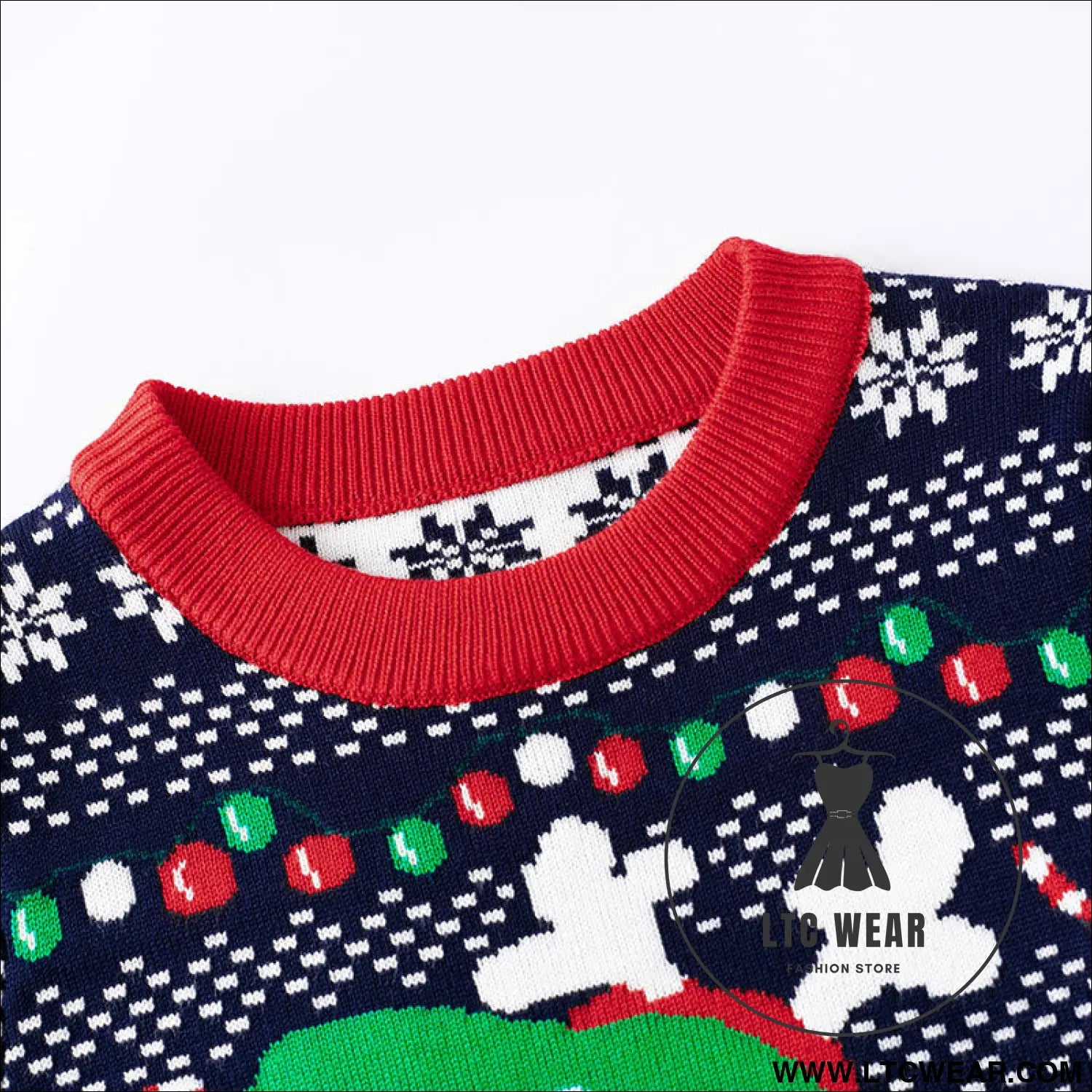 Children’s cartoon christmas dinosaur pullover sweater
