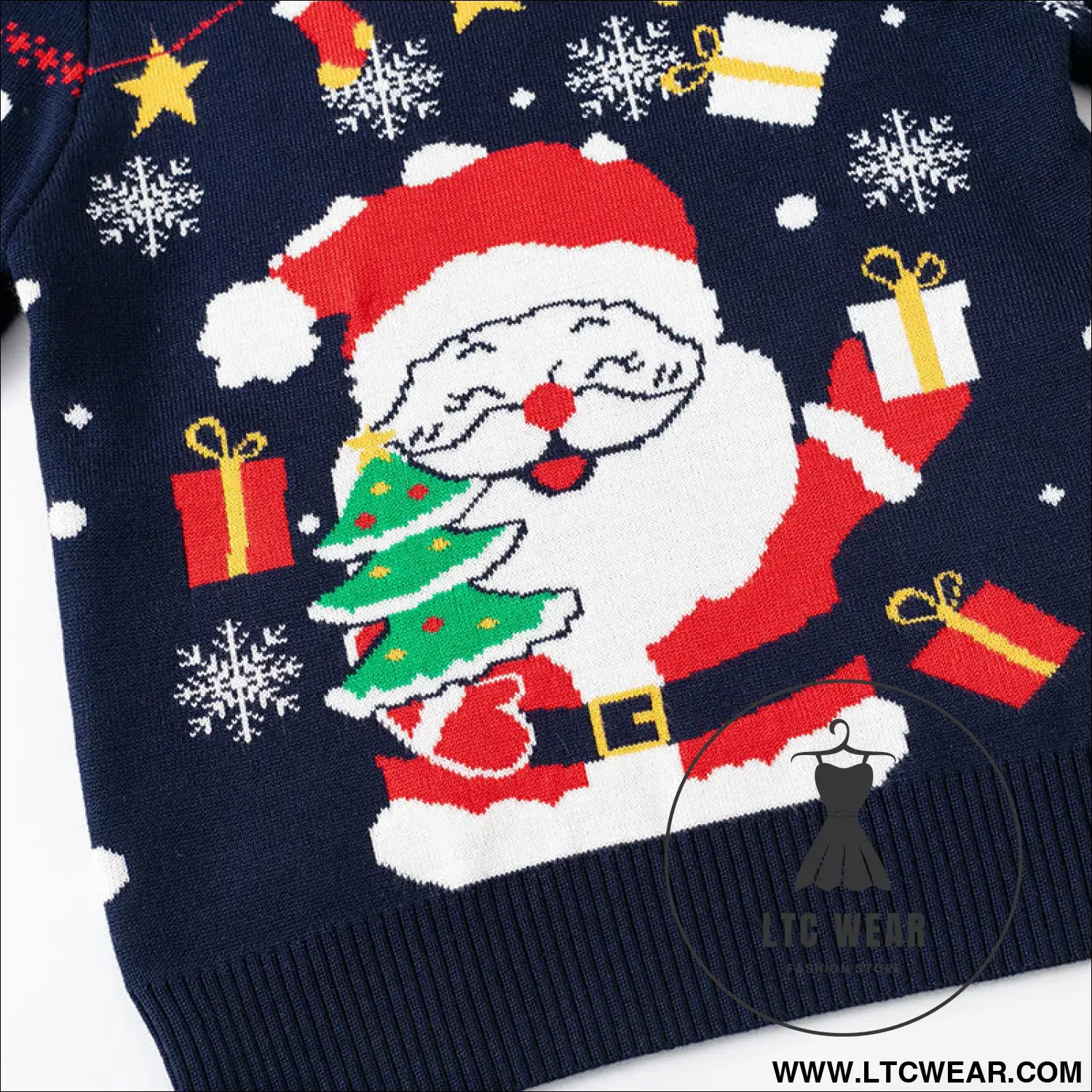 Children’s cartoon santa claus sweater baby base pullover knit sweater