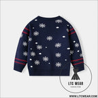 Children’s cartoon santa claus sweater baby base pullover knit sweater