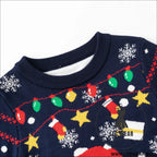 Children’s cartoon santa claus sweater baby base pullover knit sweater