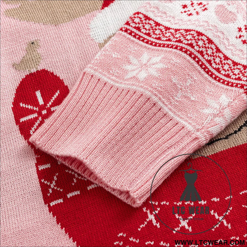 Children’s christmas cartoon reindeer knit sweater