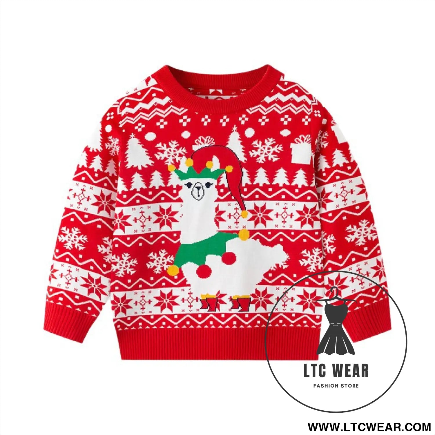 Children’s christmas cartoon sweater baby base pullover knit sweater
