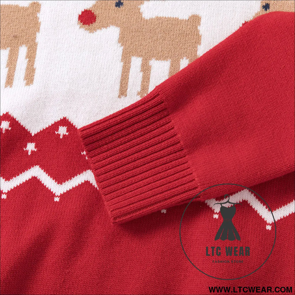 Children’s christmas deer sweater baby undercover knitted sweater