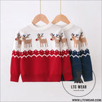 Children’s christmas deer sweater baby undercover knitted sweater