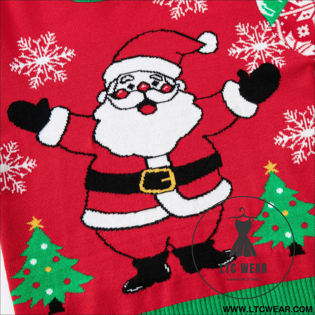 Children’s christmas santa claus baby undercover knitted shirt