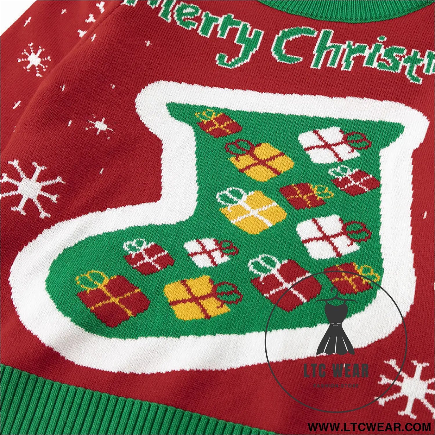 Children’s christmas socks red sweater baby undercover knitted sweater