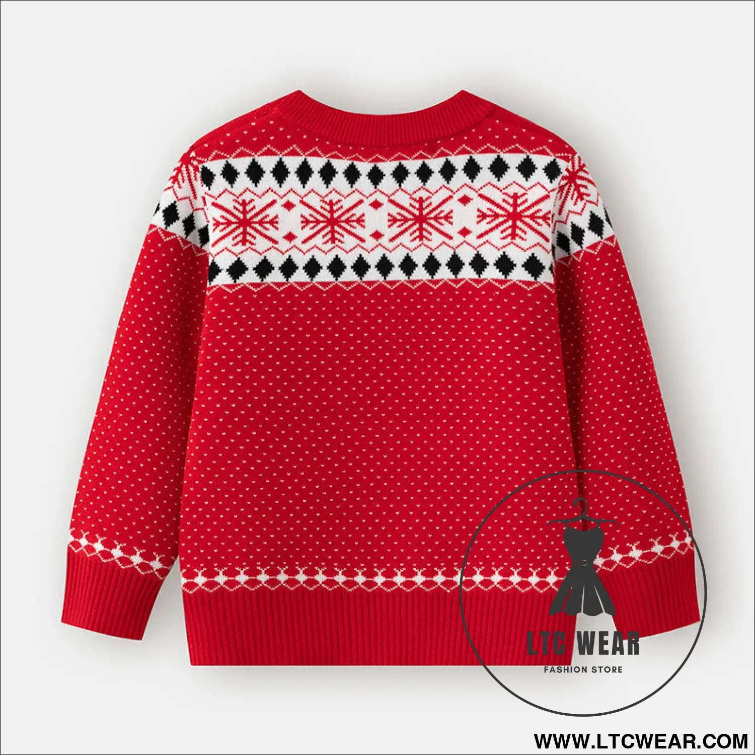 Children’s christmas sweater cartoon deer base pullover knit sweater