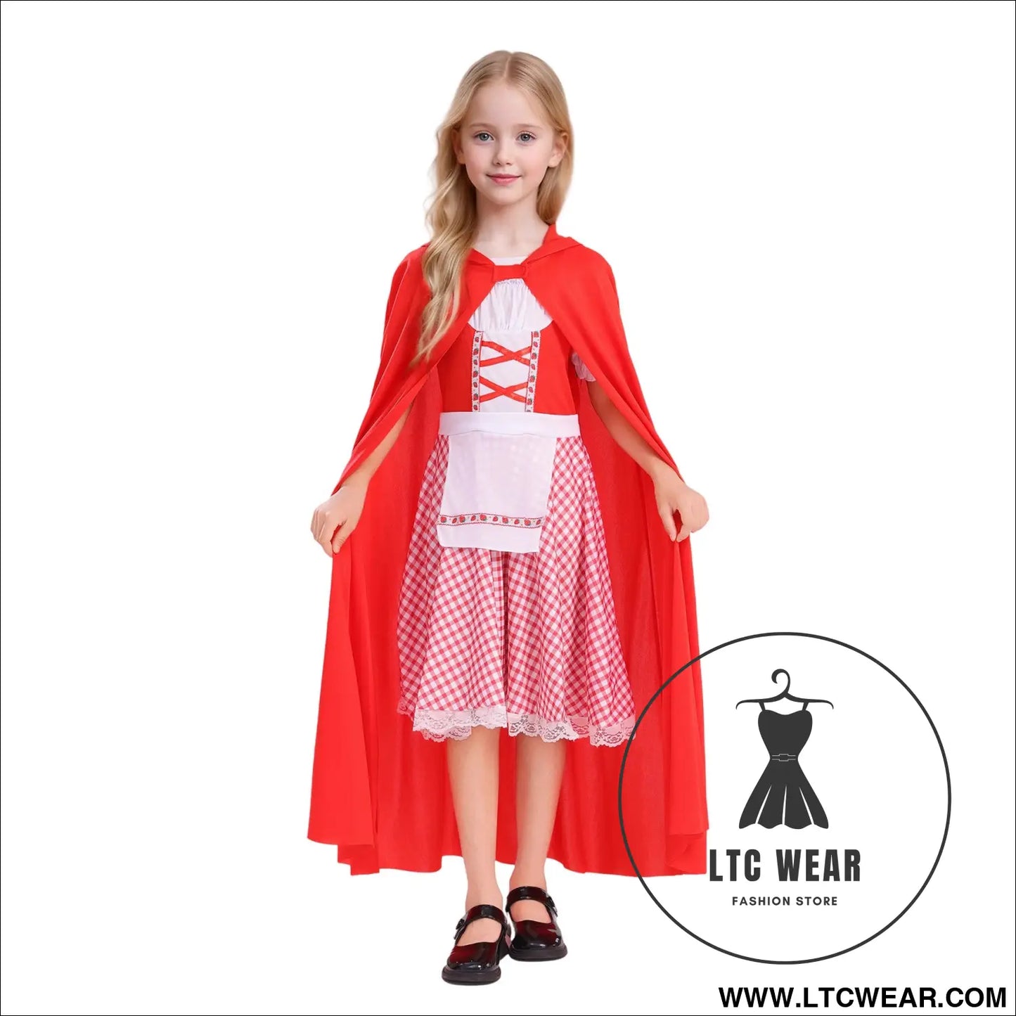 Children’s classic children’s wear halloween party cute little red riding hood set
