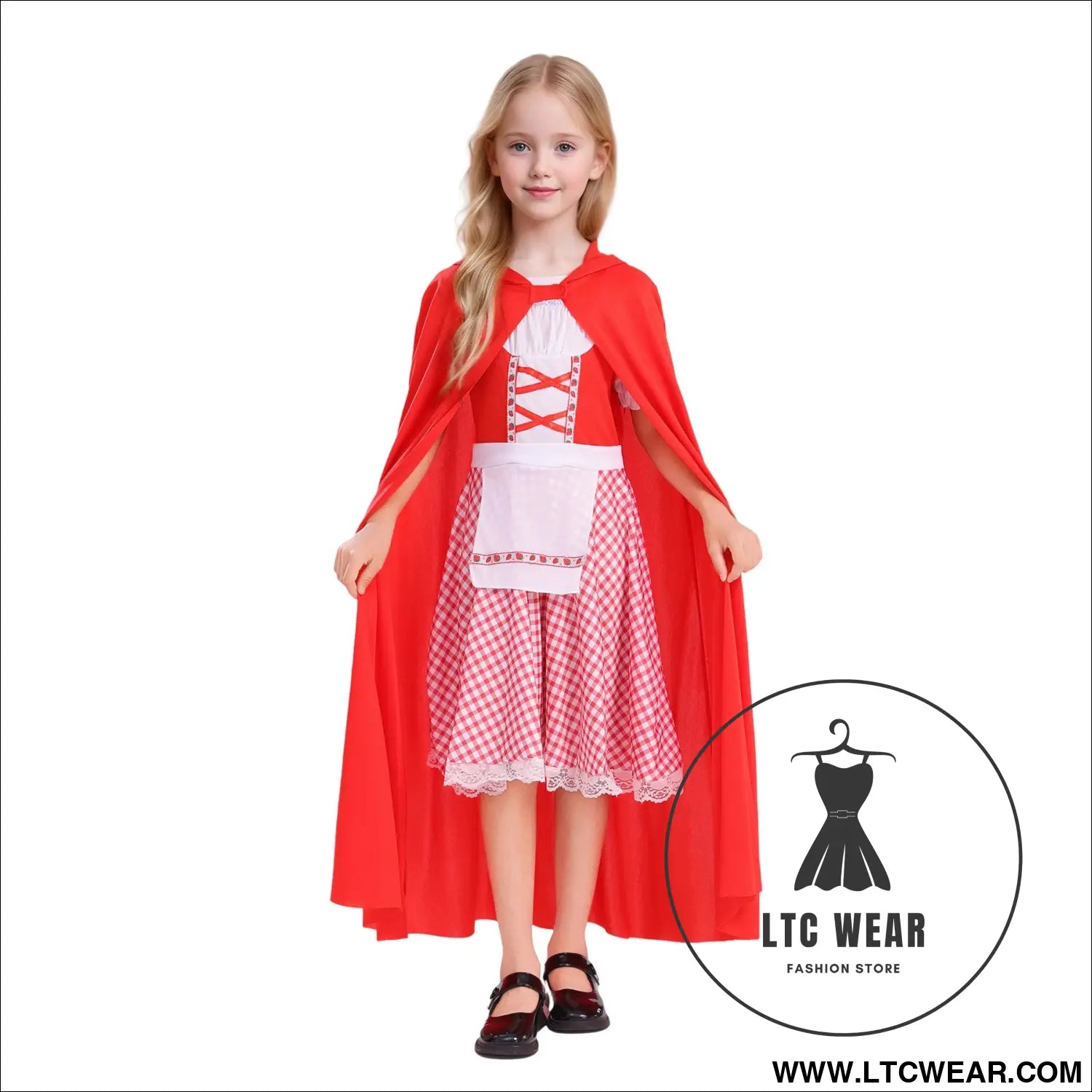 Children’s classic children’s wear halloween party cute little red riding hood set
