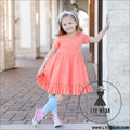 Children’s clothing new fashion ins style girls solid color ruffle dress a-line skirt pleated skirt - 90cm