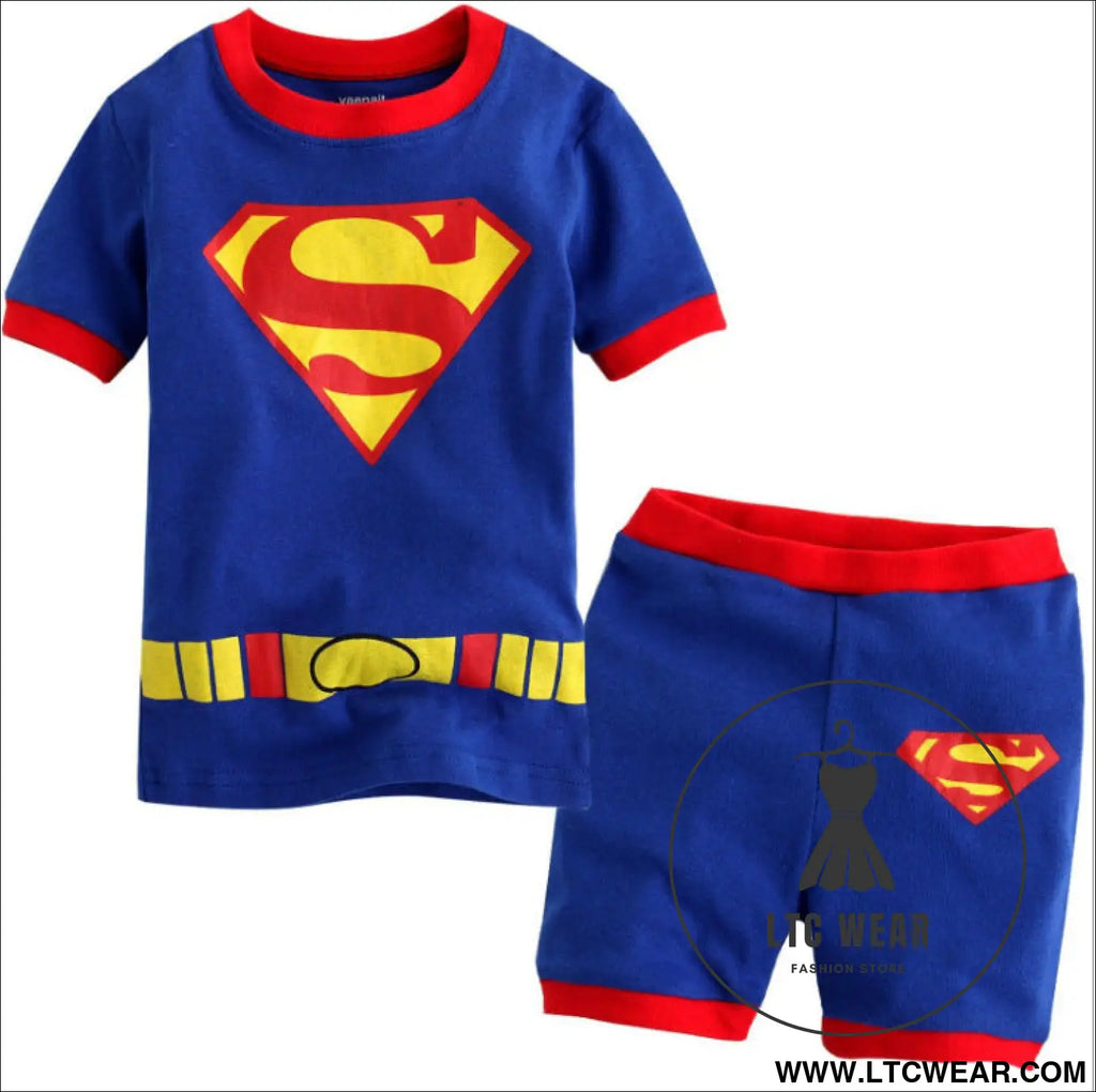 Children’s clothing short sleeved home clothing baby underwear pajama set - c002 / 90cm