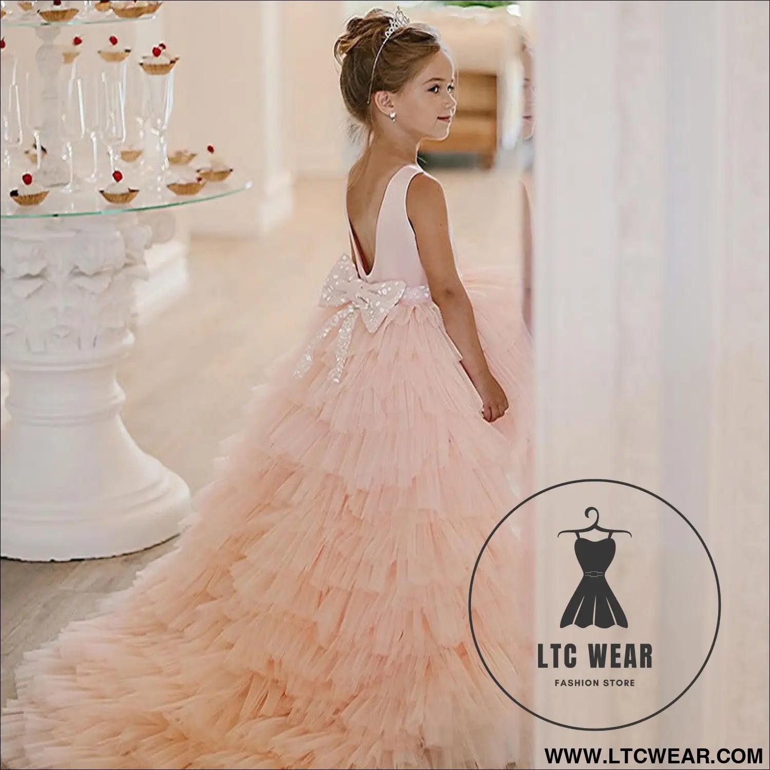 Children’s fluffy skirt sweet camisole princess skirt
