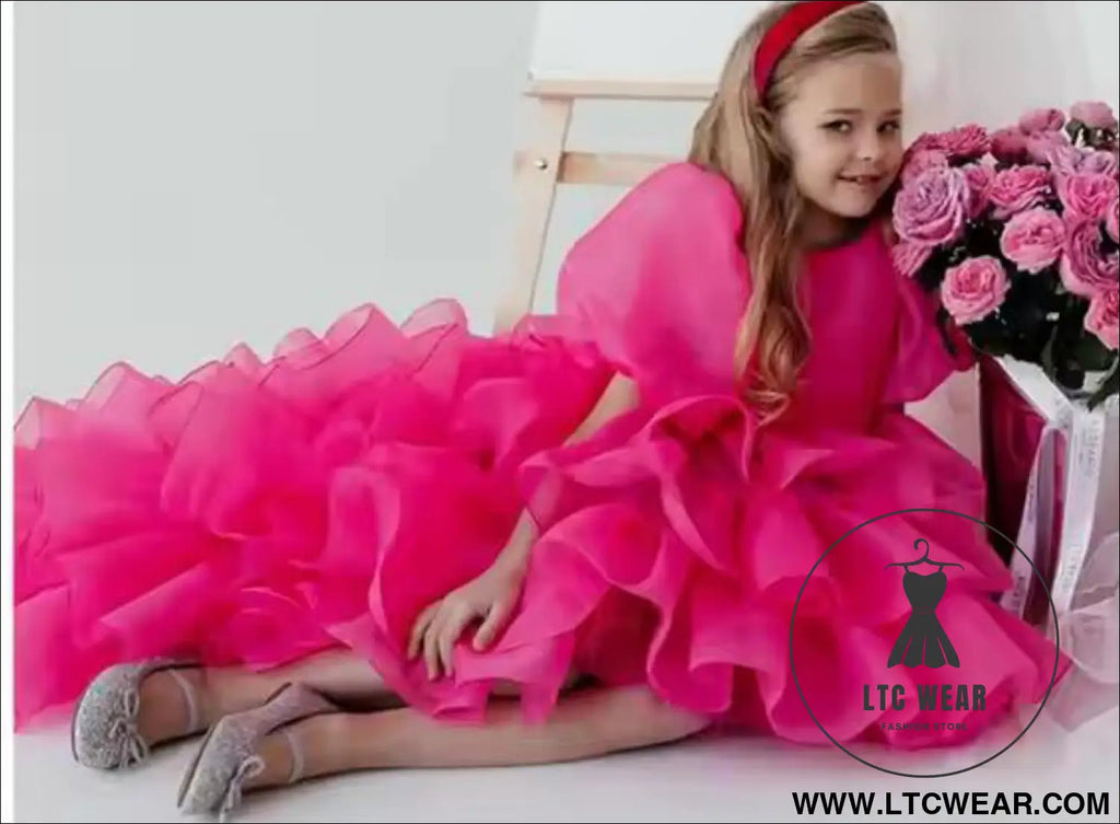 Children’s fluffy skirt sweet camisole princess skirt - picture color / 110cm