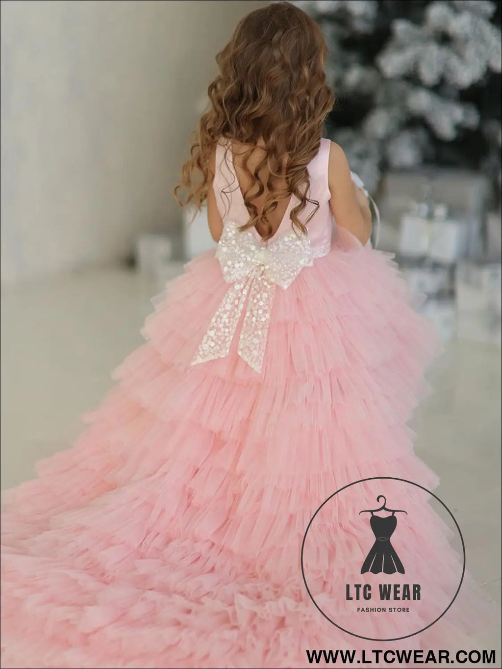Children’s fluffy skirt sweet camisole princess skirt - pink / 110cm