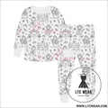 Children’s graffiti pajamas diy hand-painted colorable set for home decor coloring pajama sets - princess / 3t