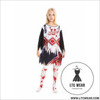 Children’s halloween carnival cosplay zombie costume girl horror cheerleader cos party dress