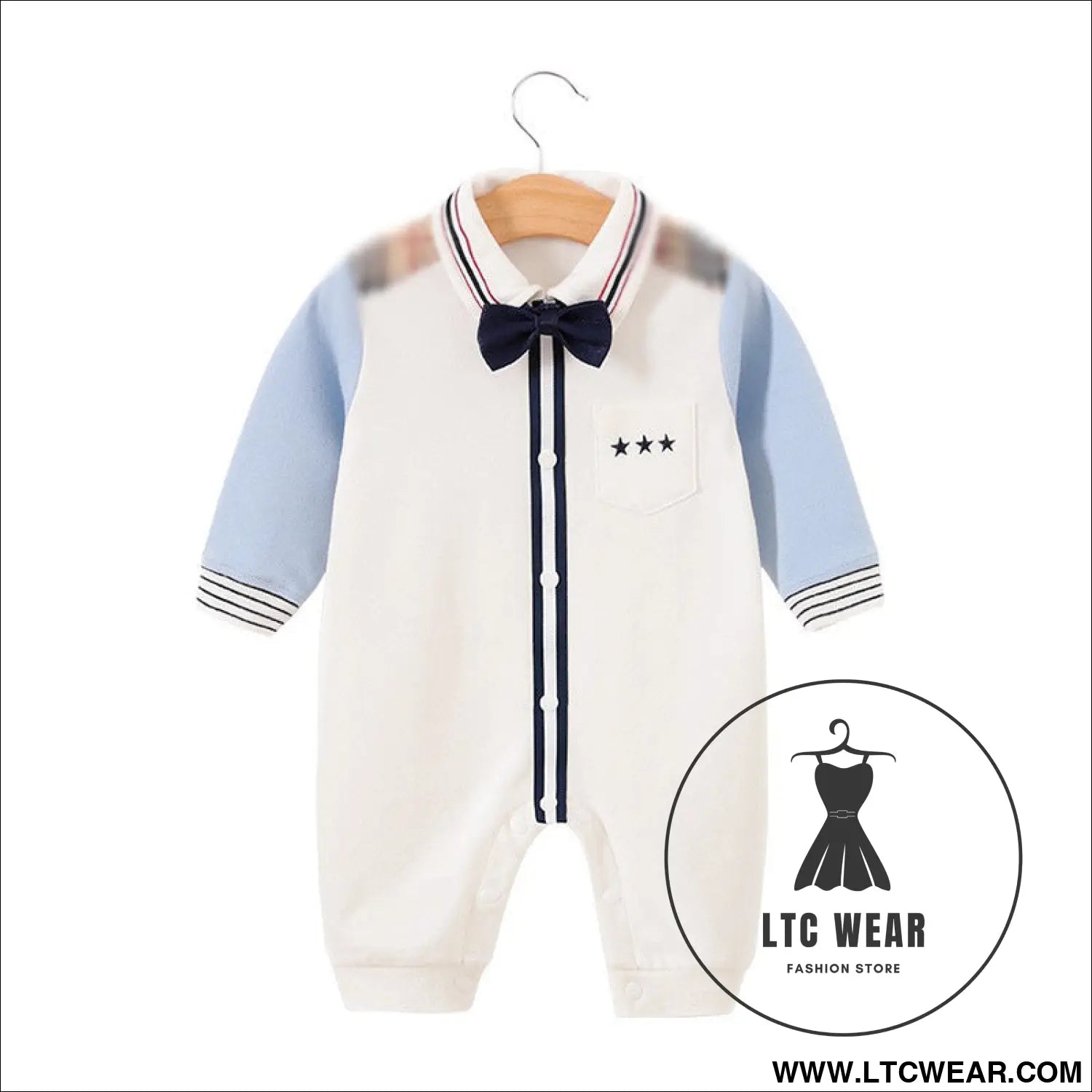 Children’s jumpsuit baby romper long sleeved newborn hundred day gentlemanly suit ins style children’s clothing