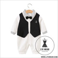 Children’s jumpsuit baby romper long sleeved newborn hundred day gentlemanly suit ins style children’s clothing