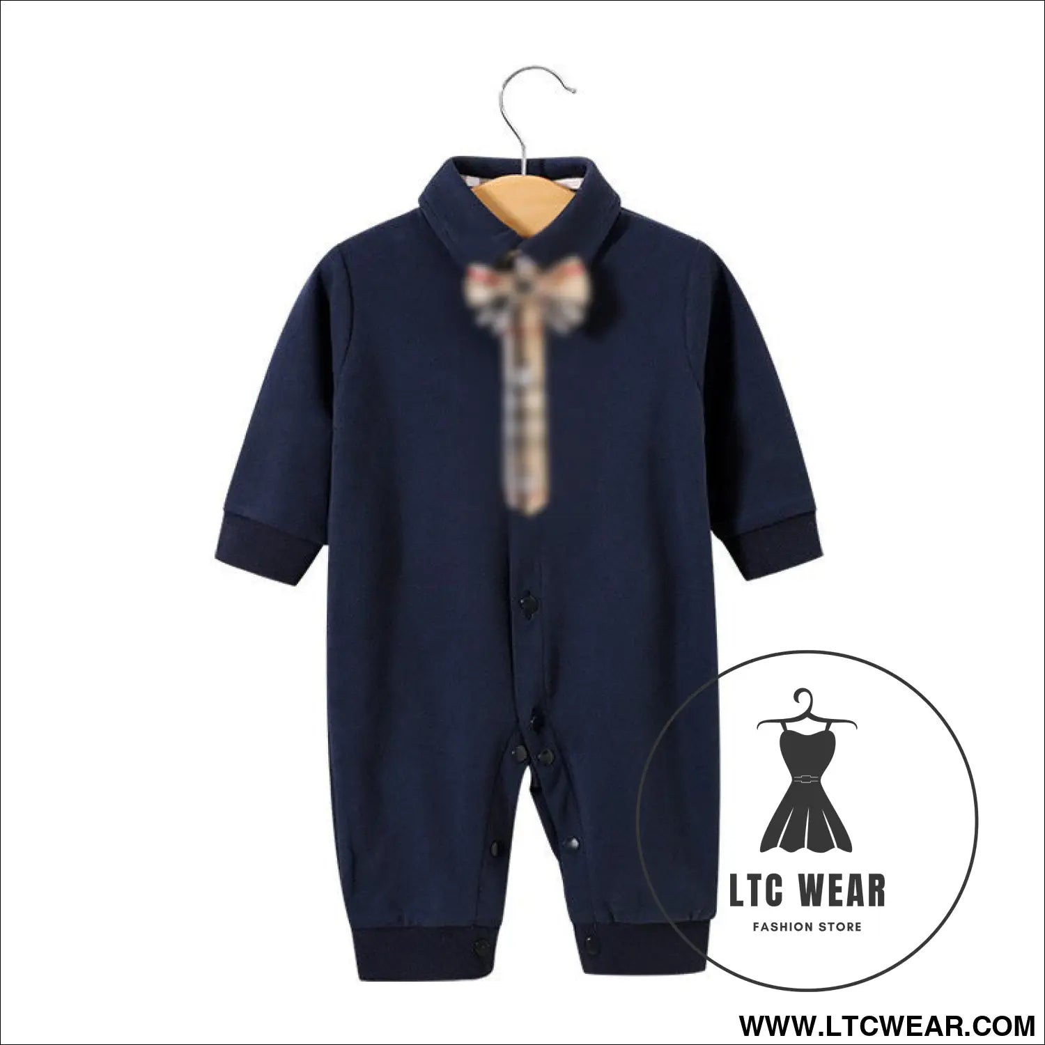 Children’s jumpsuit baby romper long sleeved newborn hundred day gentlemanly suit ins style children’s clothing