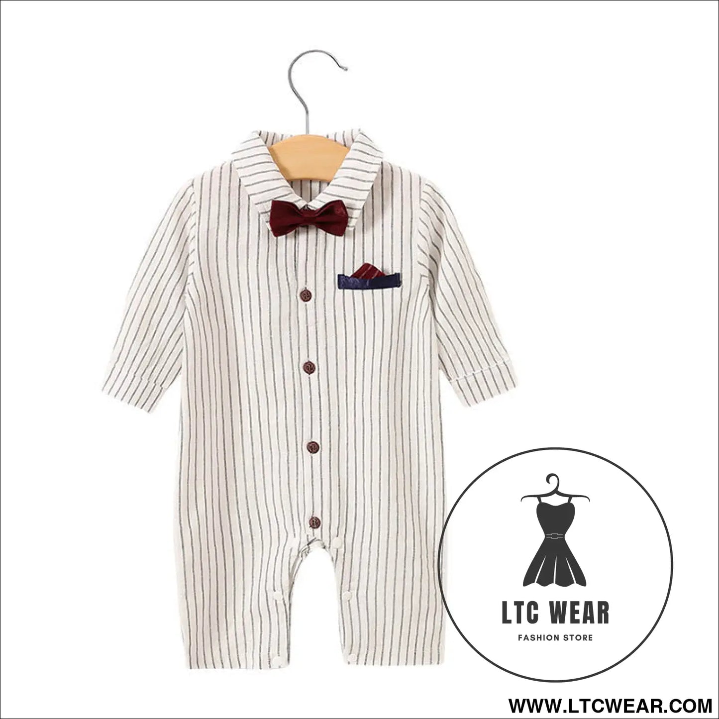 Childrens jumpsuit babys one year old romper long sleeved newborn hundred day gentlemanly suit childrens clothin