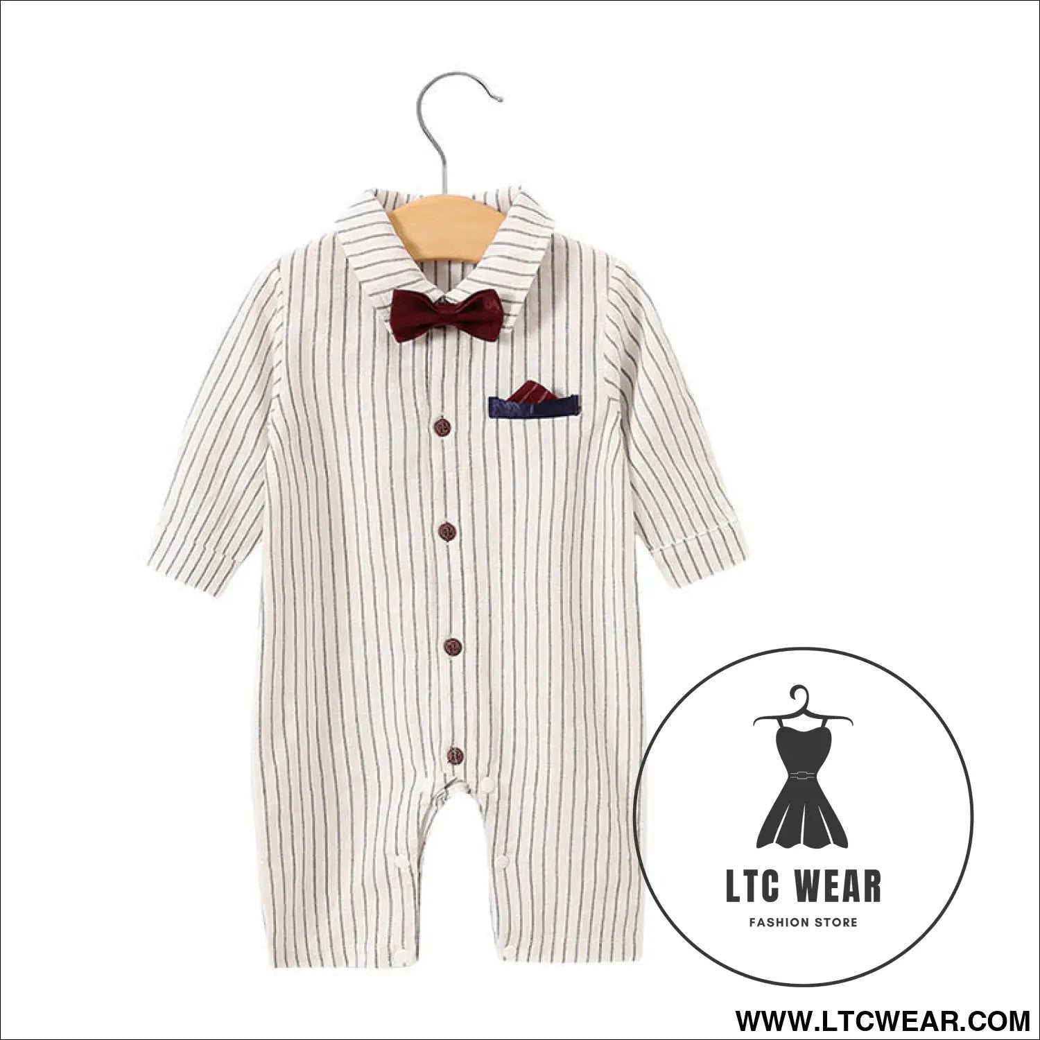 Childrens jumpsuit babys one year old romper long sleeved newborn hundred day gentlemanly suit childrens clothin