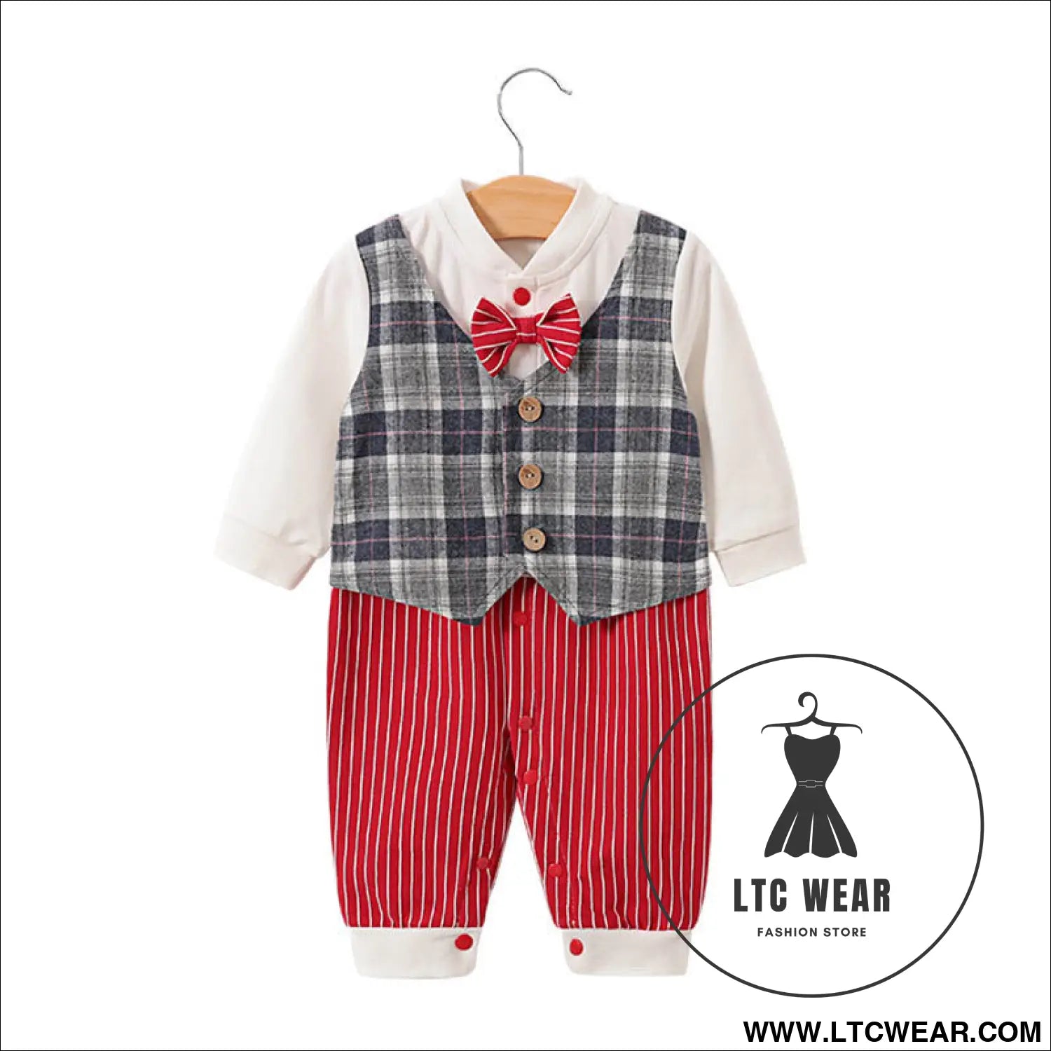 Childrens jumpsuit babys one year old romper long sleeved newborn hundred day gentlemanly suit childrens clothin - 2119