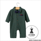 Childrens jumpsuit babys one year old romper long sleeved newborn hundred day gentlemanly suit childrens clothin