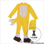 Children’s party performance costume cosplay yellow fox tals supersonic kid