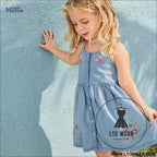 Children’s skirt summer new children’s clothing girls’ dress denim suspender dress
