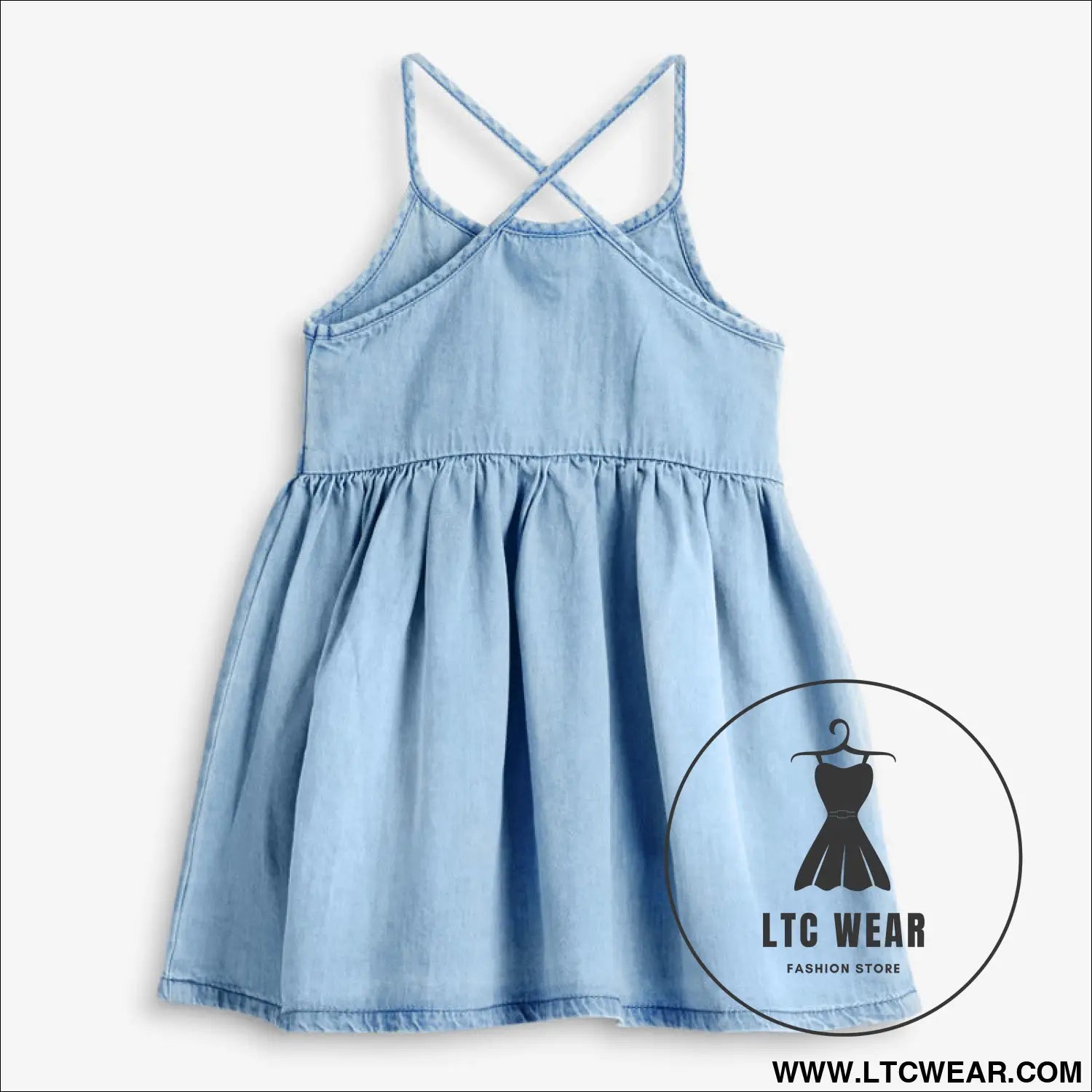 Children’s skirt summer new children’s clothing girls’ dress denim suspender dress
