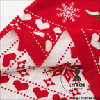 Christmas cartoon deer fur dress children’s pullover knitted dress